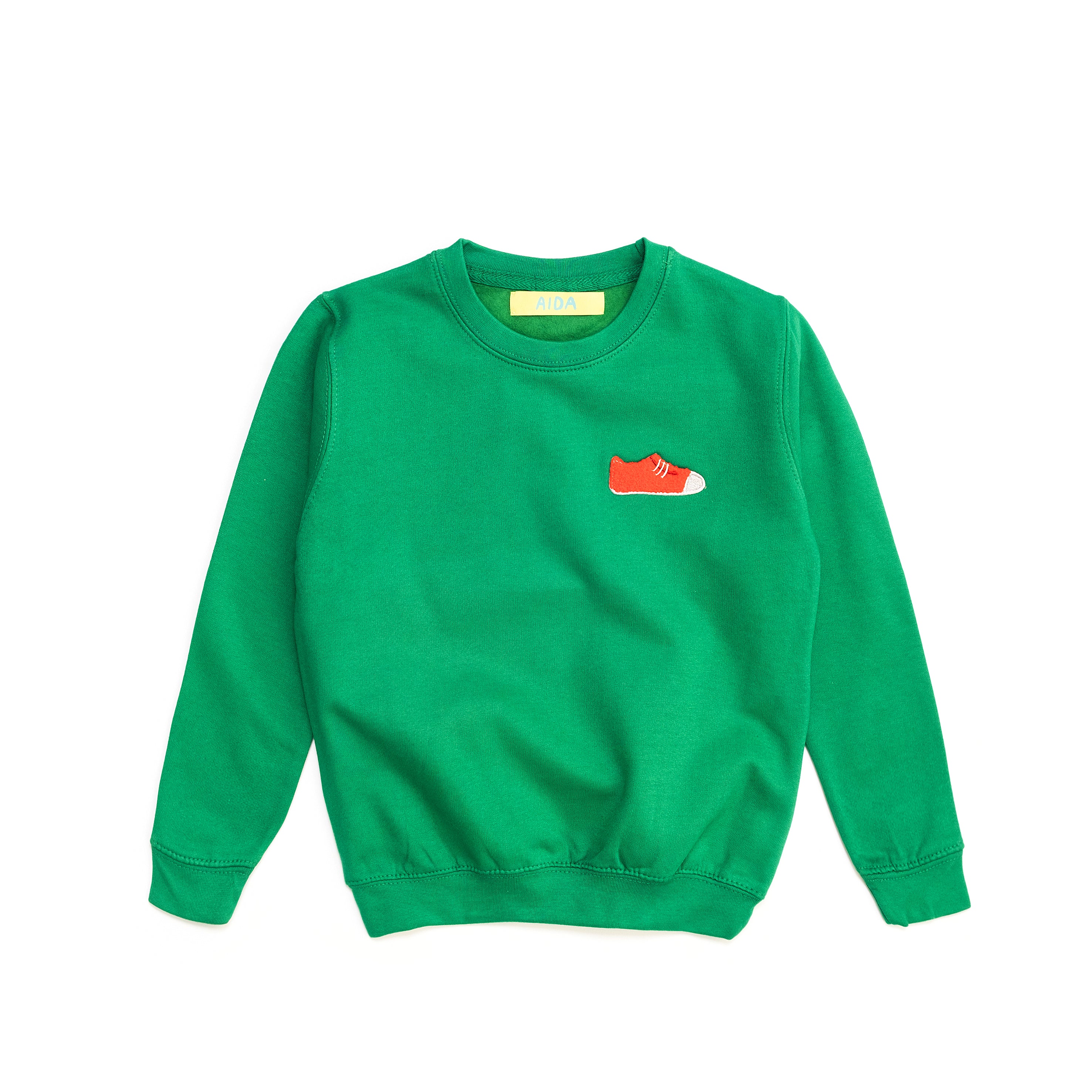 BLUZA DZIECIĘCA BEZ KAPTURA - ZIELONA - KELLY GREEN