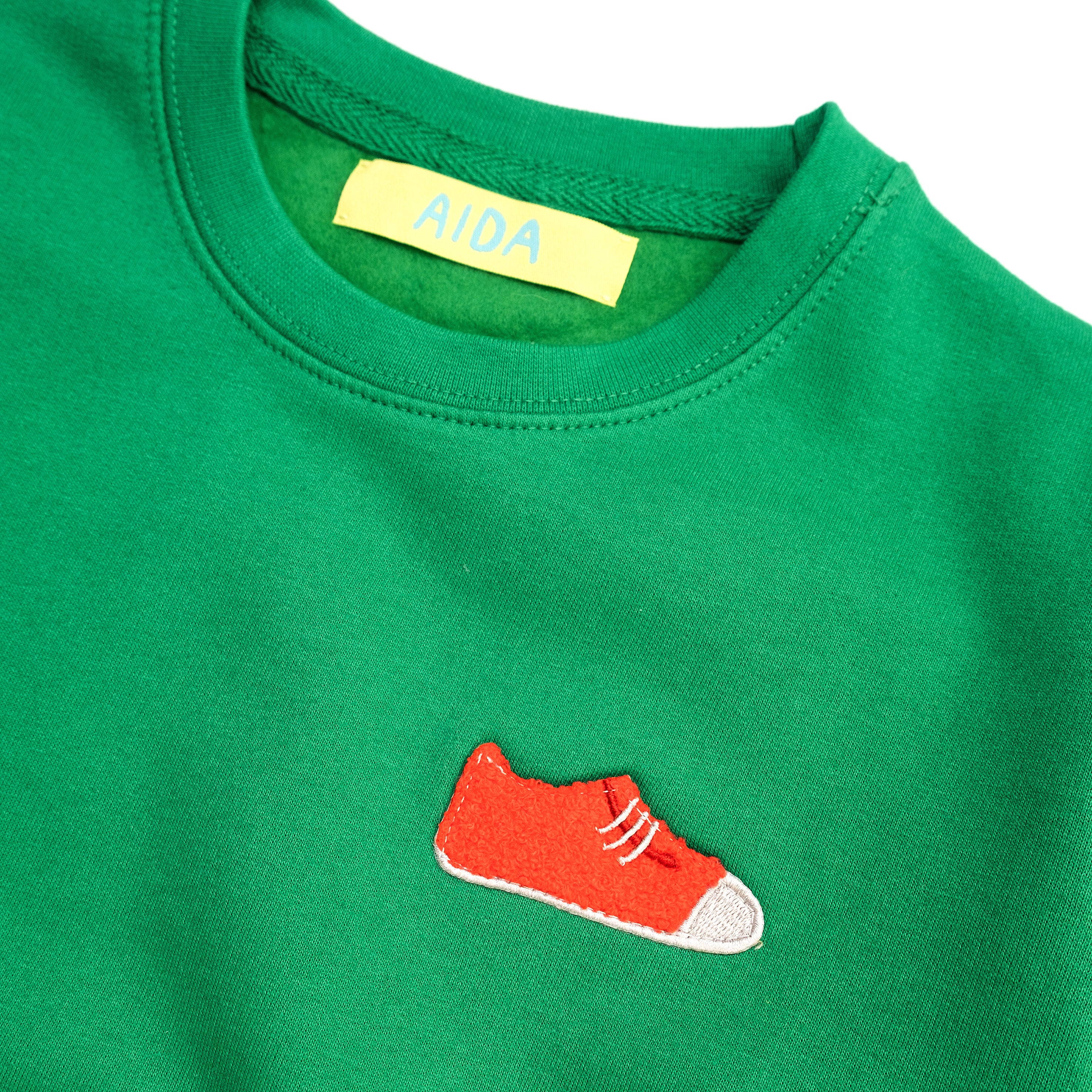BLUZA DZIECIĘCA BEZ KAPTURA - ZIELONA - KELLY GREEN