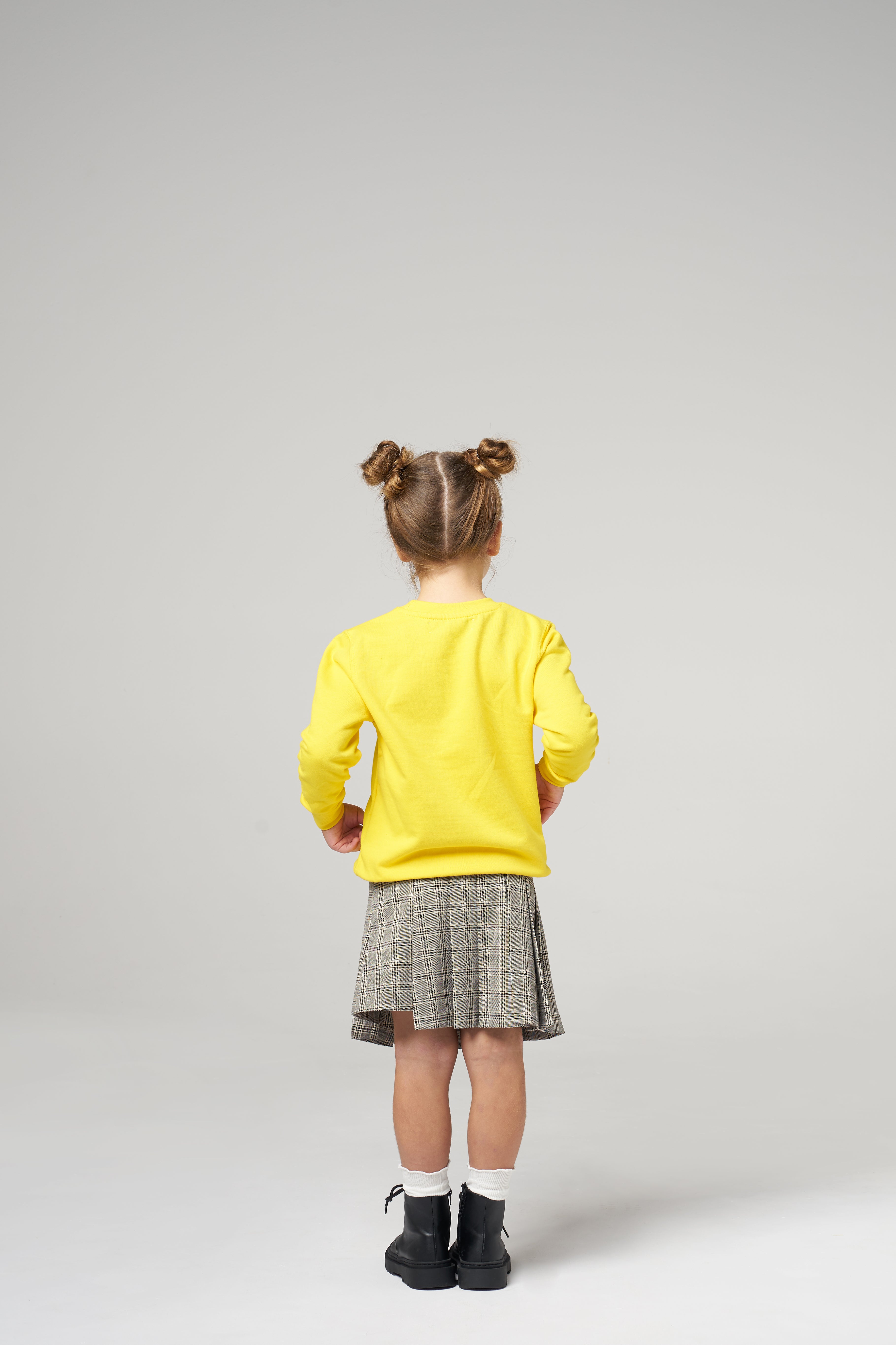 BLUZA DZIECIĘCA BEZ KAPTURA - ŻÓŁTA - SUN YELLOW
