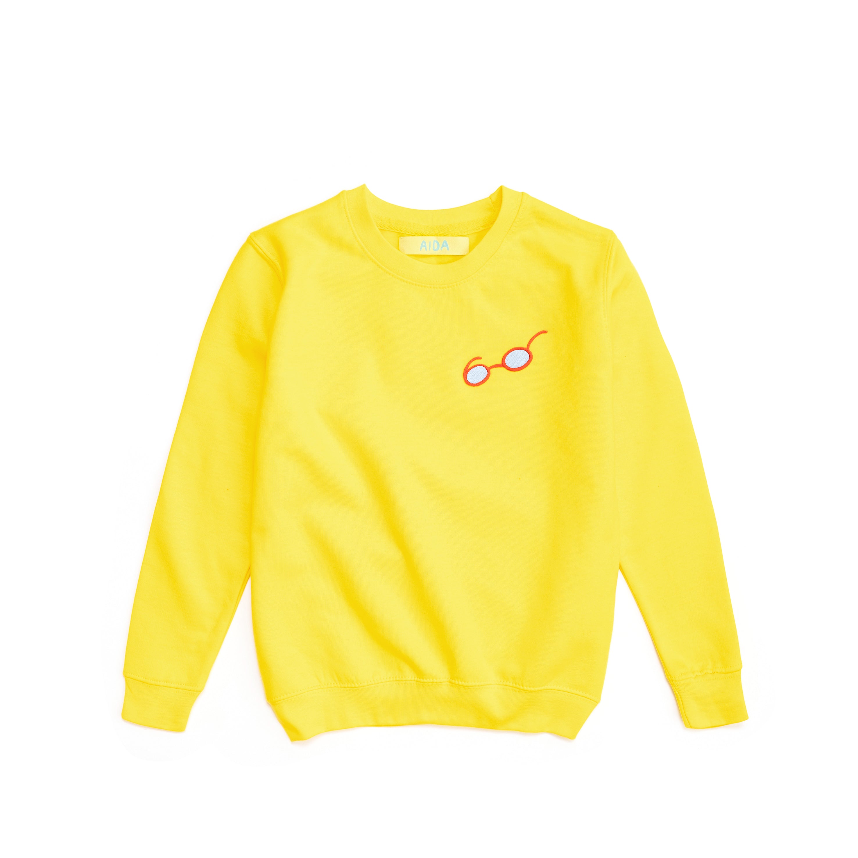BLUZA DZIECIĘCA BEZ KAPTURA - ŻÓŁTA - SUN YELLOW