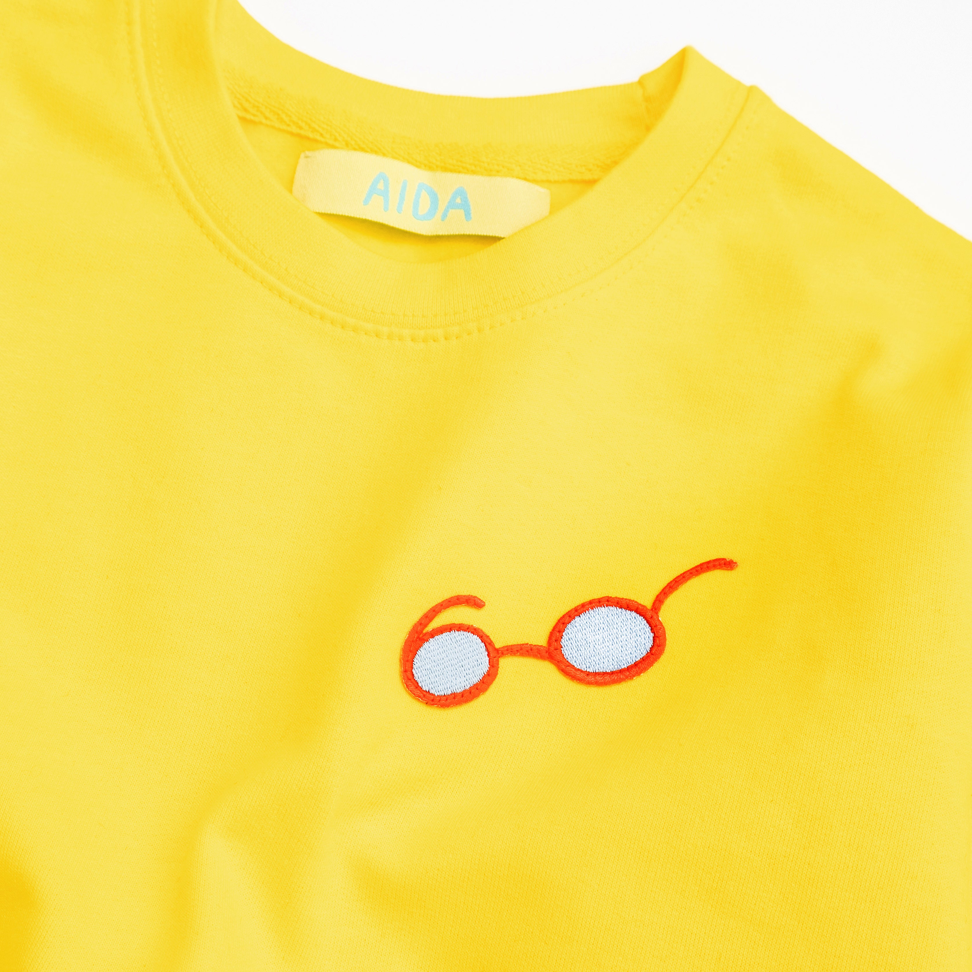 BLUZA DZIECIĘCA BEZ KAPTURA - ŻÓŁTA - SUN YELLOW