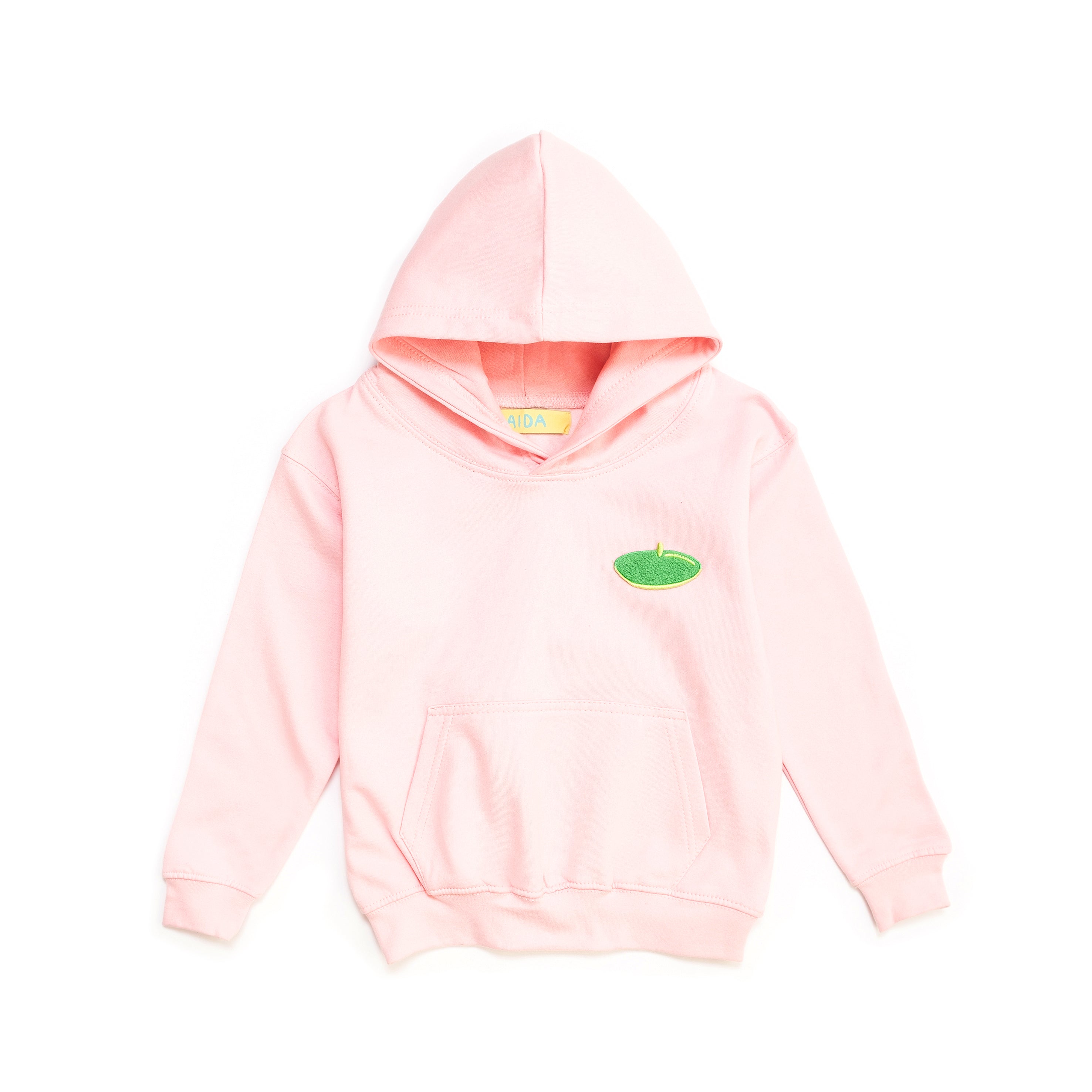 BLUZA DZIECIĘCA Z KAPTUREM - BABY PINK