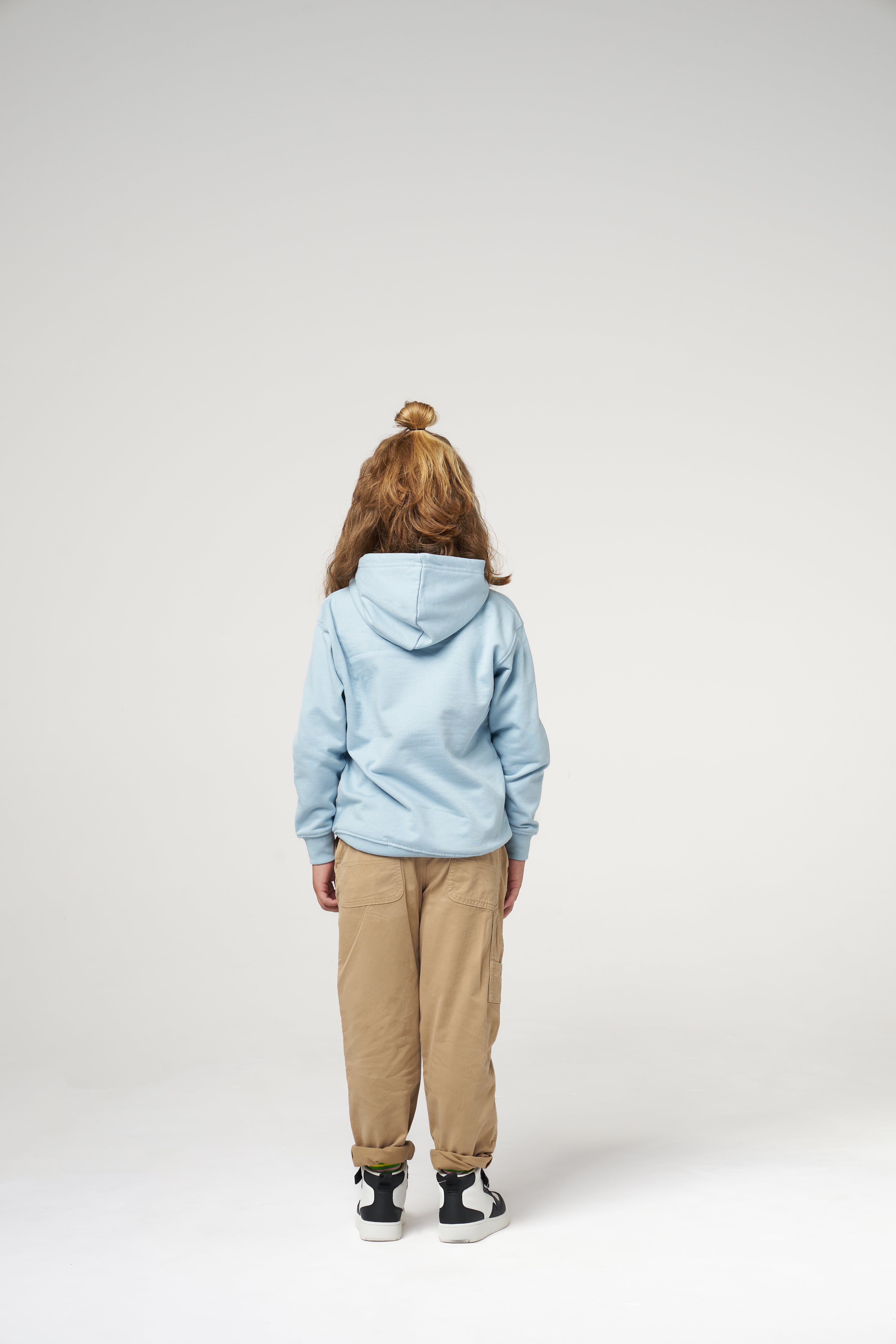 BLUZA DZIECIĘCA Z KAPTUREM - SKY BLUE