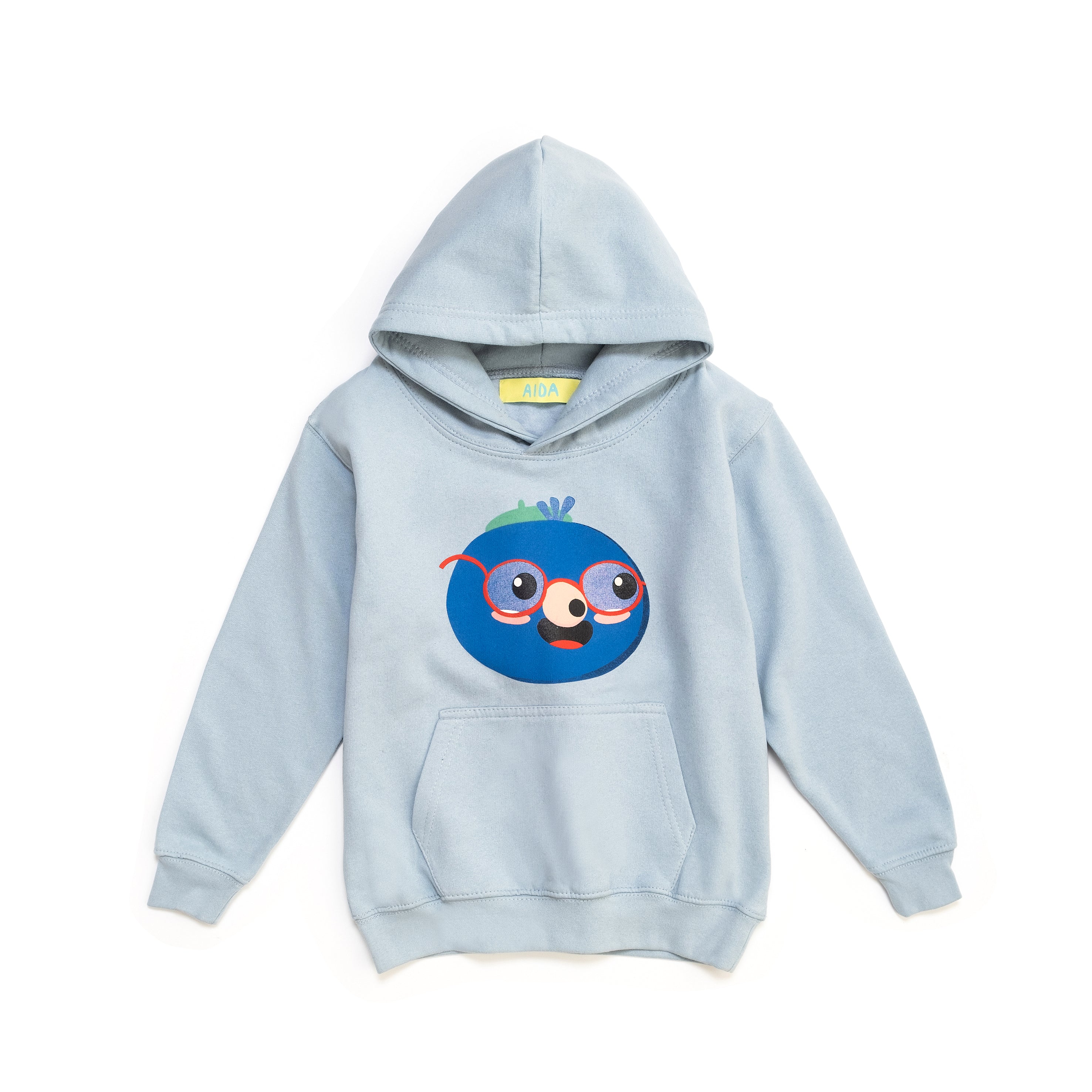 BLUZA DZIECIĘCA Z KAPTUREM - SKY BLUE