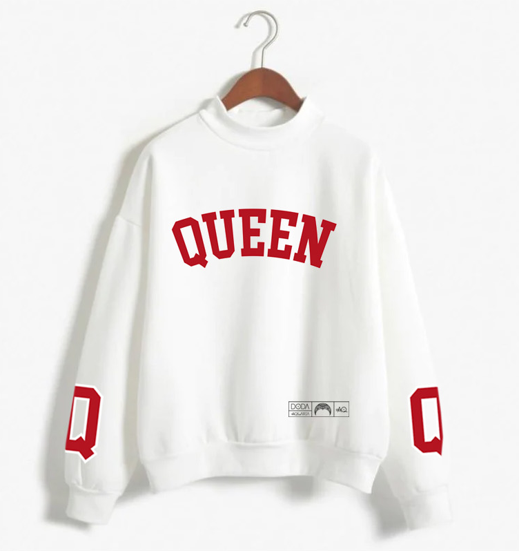 DODA - BLUZA QUEEN BIAŁA