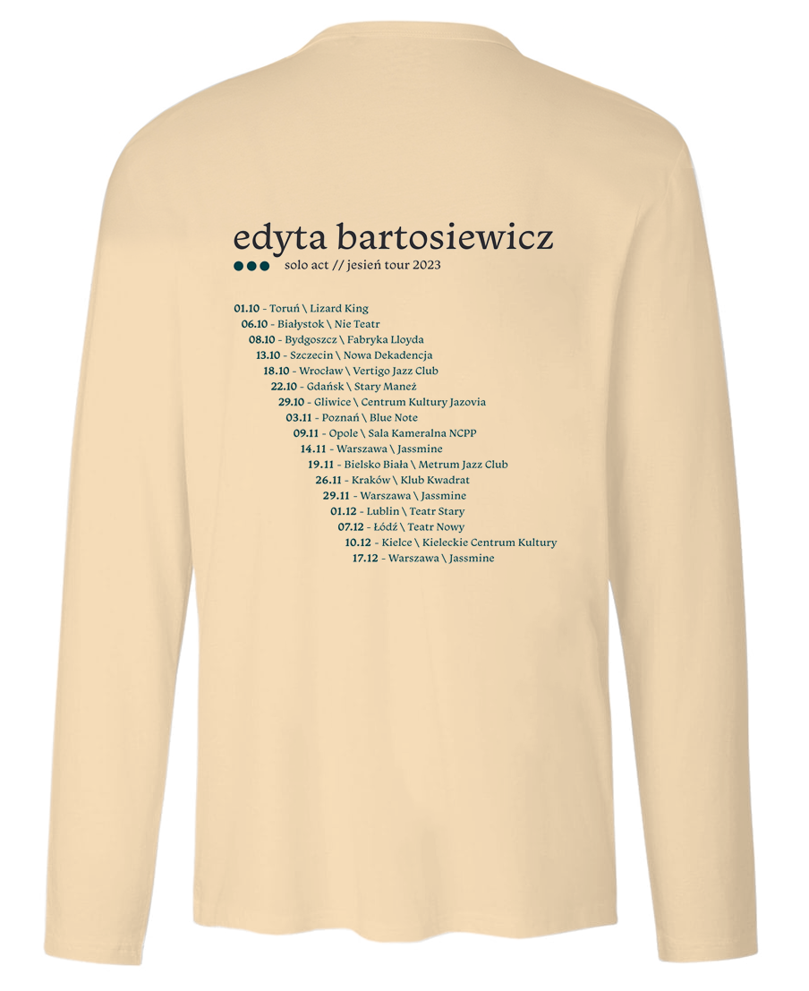 EDYTA BARTOSIEWICZ - LONGSLEEVE BEŻOWY TRASA 2023 GITARA