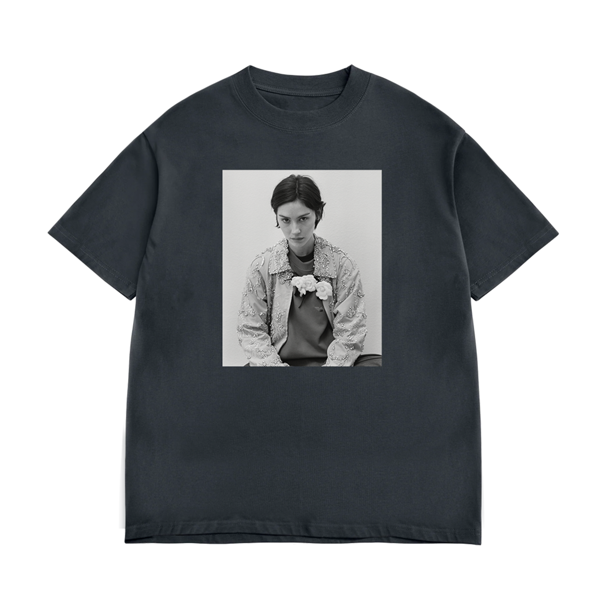 DAUGHTER FROM HELL PHOTO G.A. WASHED BLACK T-SHIRT