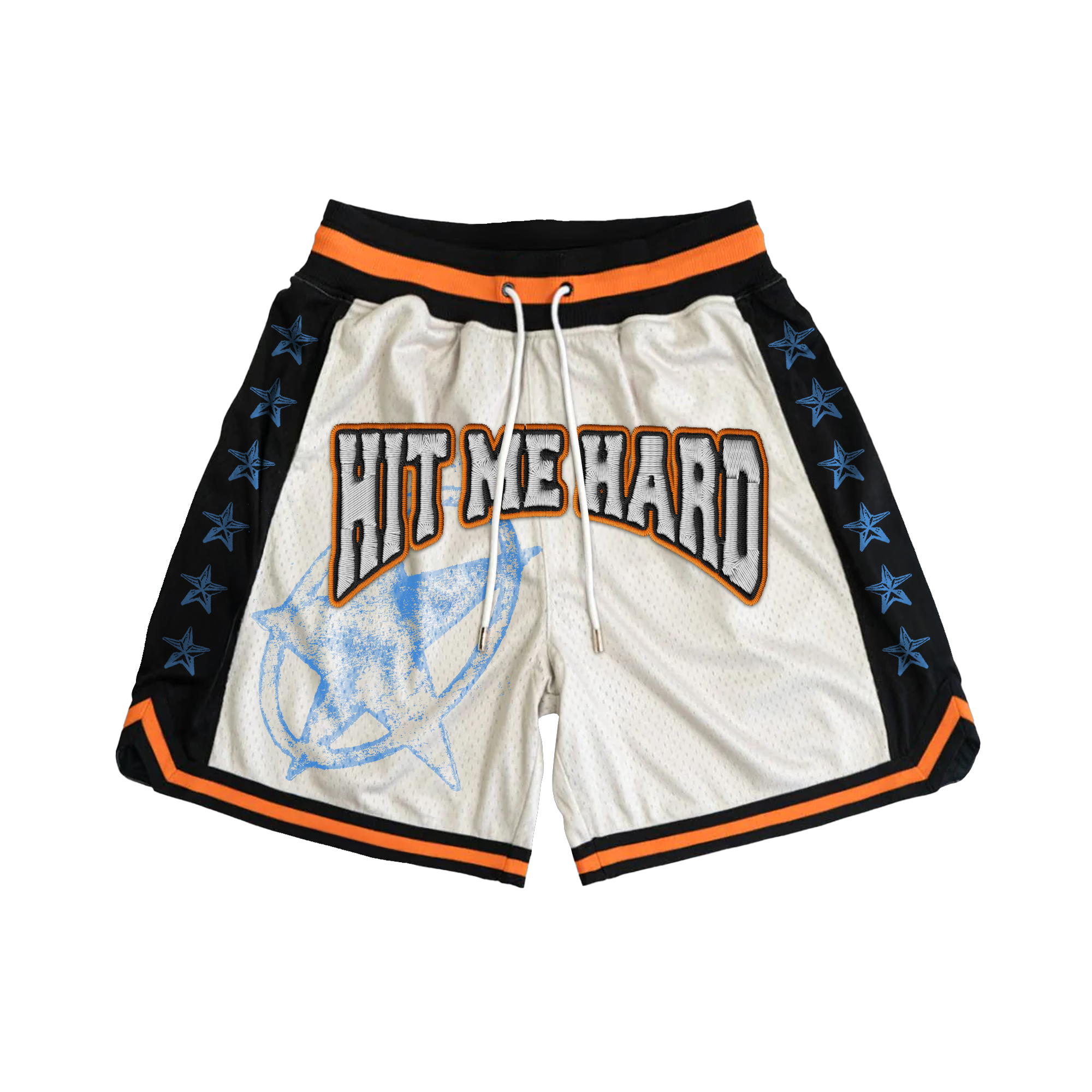 HIT ME HARD AND SOFT MESH BASKETBALL SHORTS
