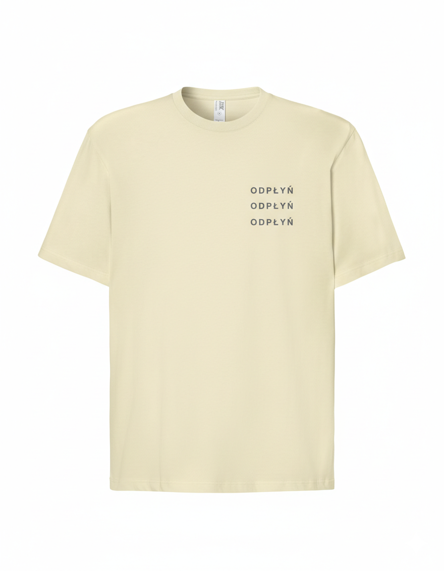 KATHIA - NIE CHCĘ BYĆ TU SAMA T-SHIRT BEŻOWY