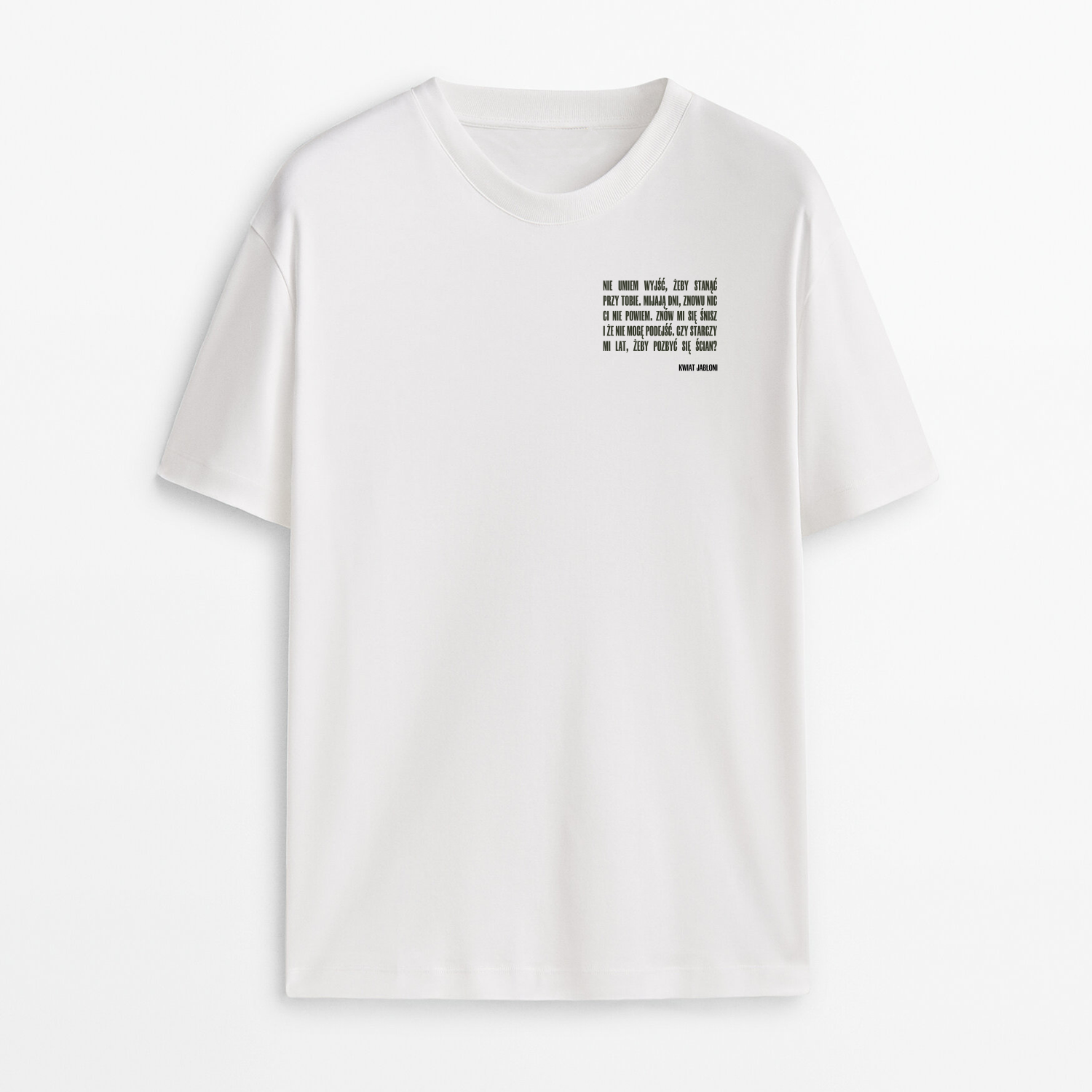 KWIAT JABŁONI - DOM BIAŁY T-SHIRT