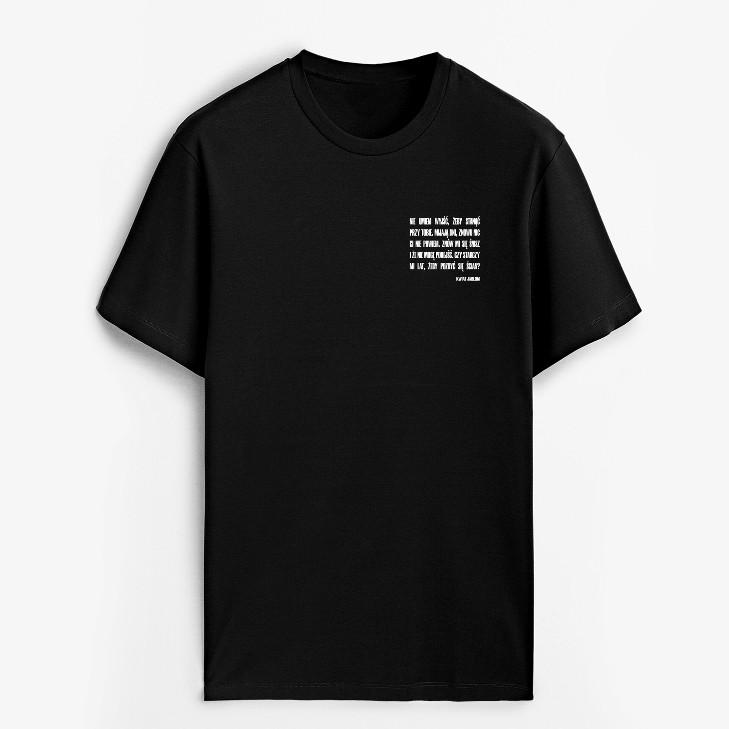 KWIAT JABŁONI - DOM CZARNY T-SHIRT