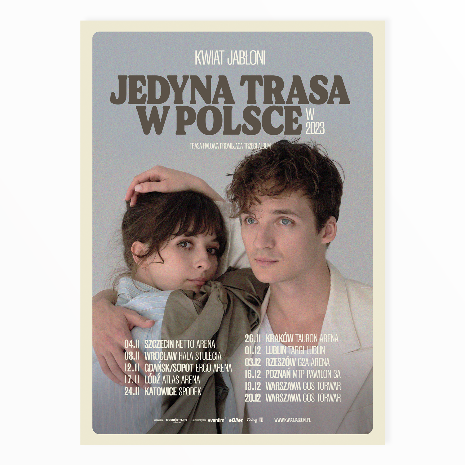 KWIAT JABŁONI - TRASA KONCERTOWA 2023 PLAKAT