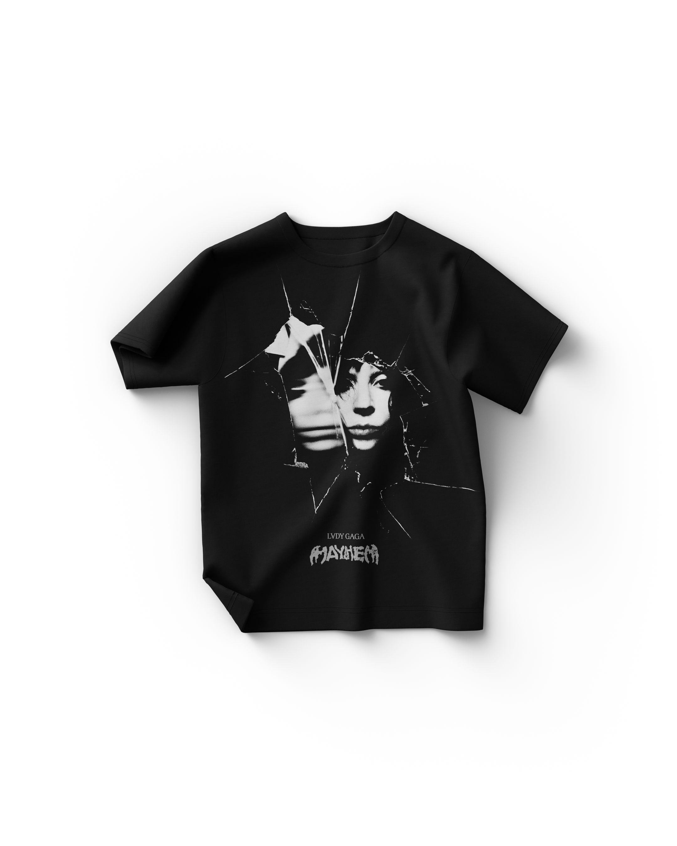 LADY GAGA - SHATTERED PHOTO T-SHIRT