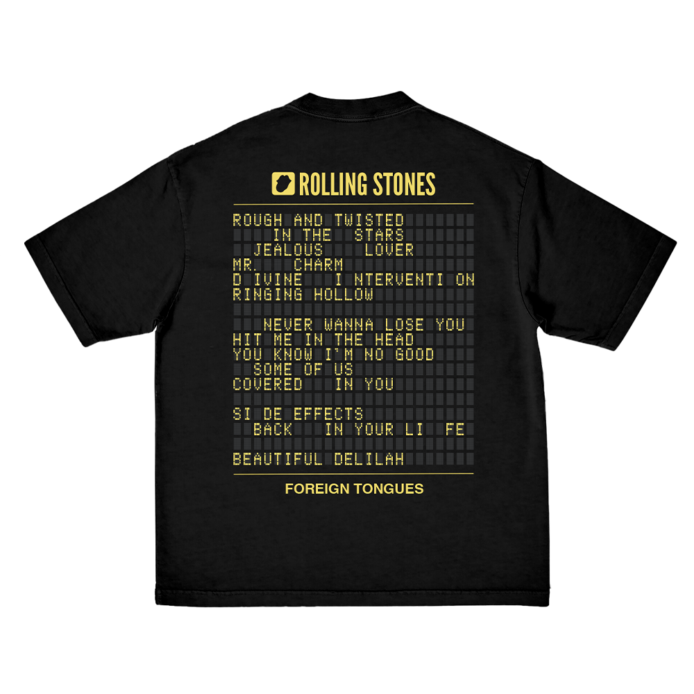 FOREIGN TONGUES TRACKLIST T-SHIRT