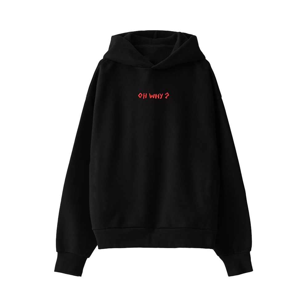 MEEK, OH WHY? - MEEK, OH WHY? BLUZA CZARNA Z KAPTUREM OVERSIZE