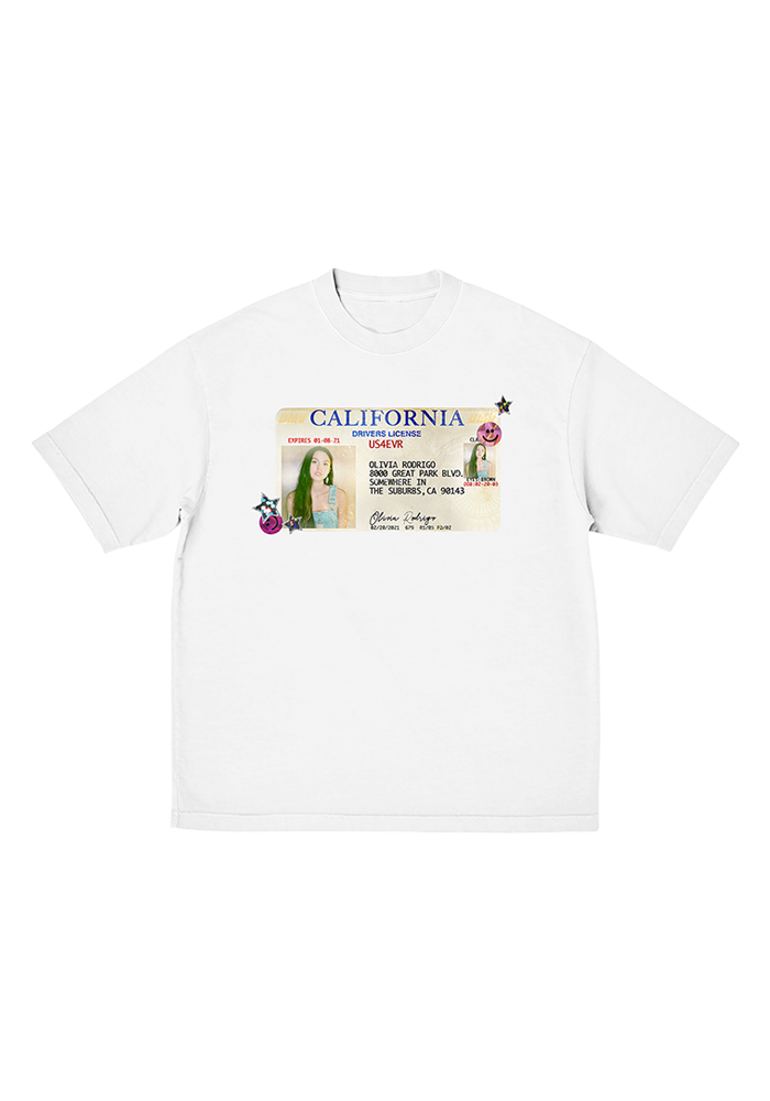 OLIVIA RODRIGO - DRIVERS LICENSE 5 YEAR ANNIVERSARY T-SHIRT