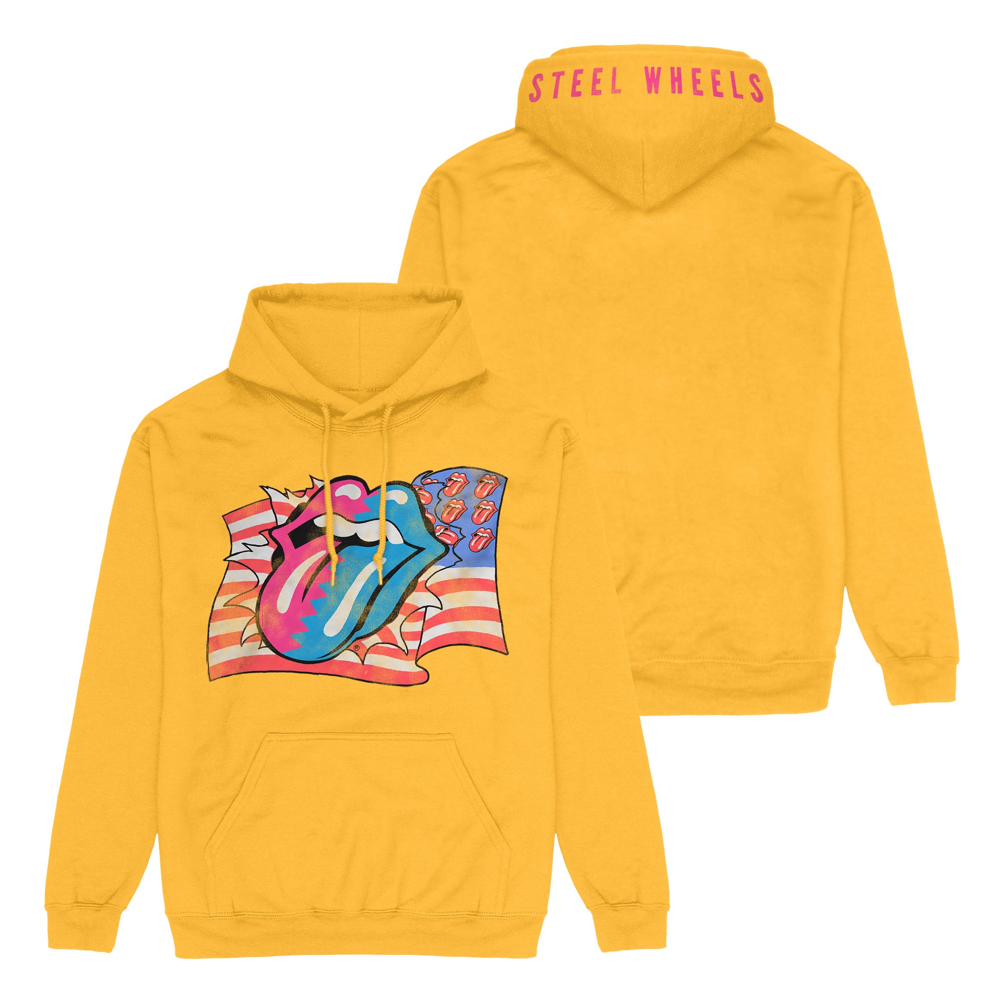 BLUZA Z KAPTUREM THE ROLLING STONES - STEEL WHEELS FLAG