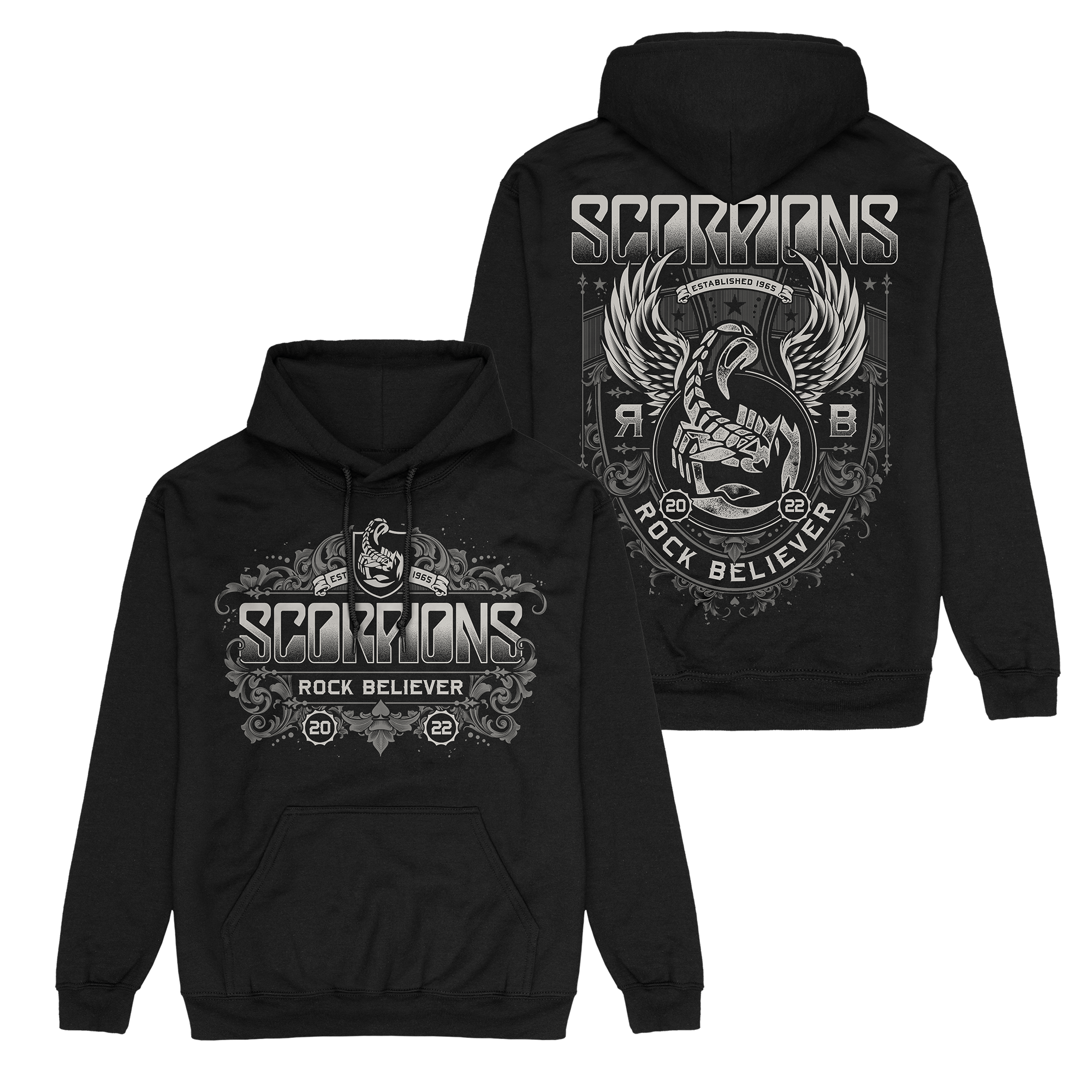 BLUZA Z KAPTUREM SCORPIONS - ROCK BELIEVER ORNAMENTS