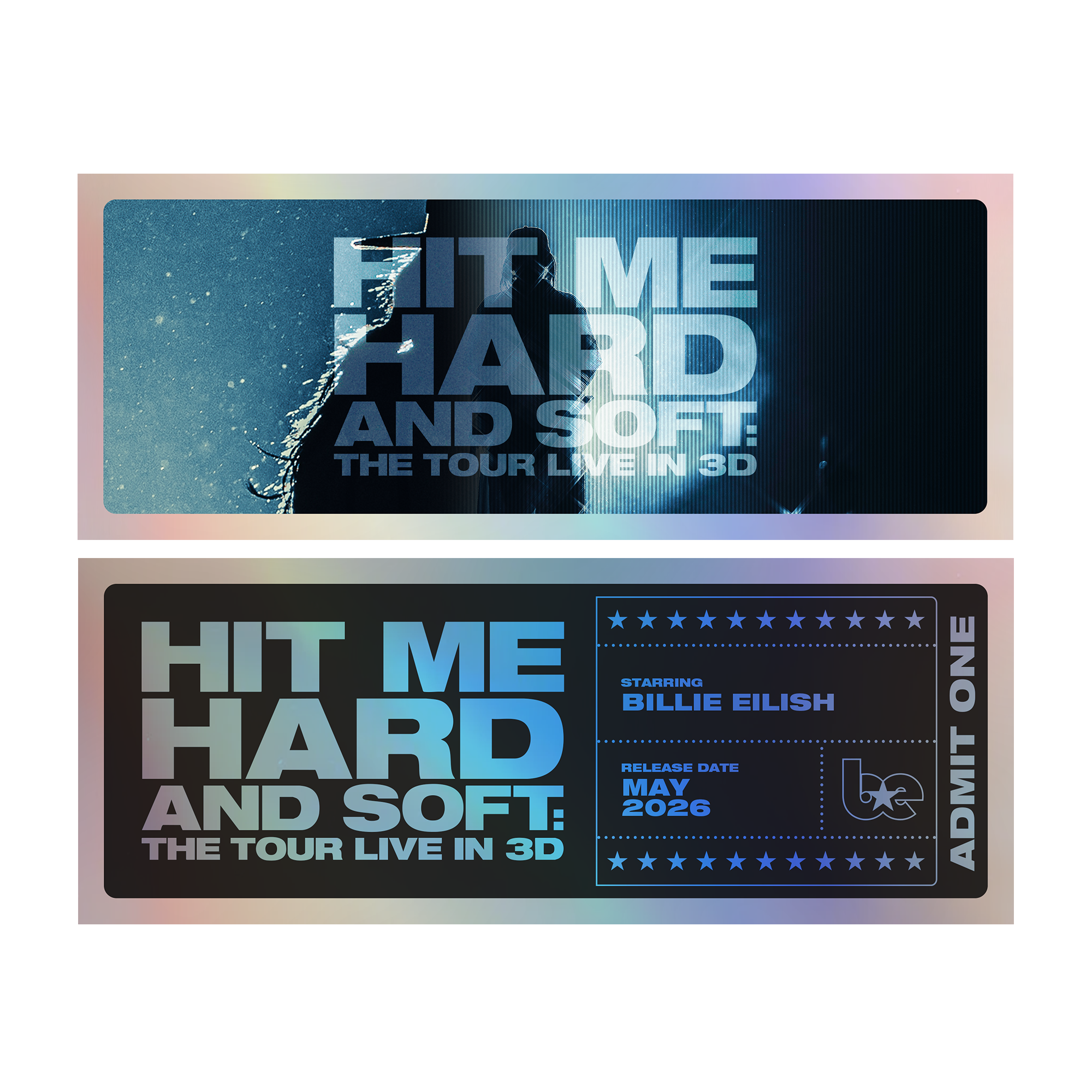 LIVE IN 3D COMMEMORATIVE MOVIE TICKET