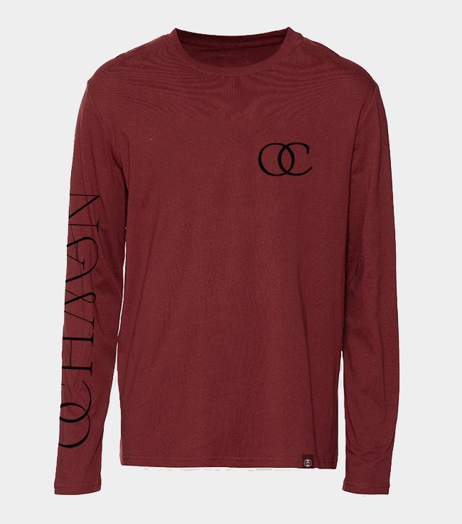 LONGSLEEVE UNISEX BORDOWY - OCHMAN